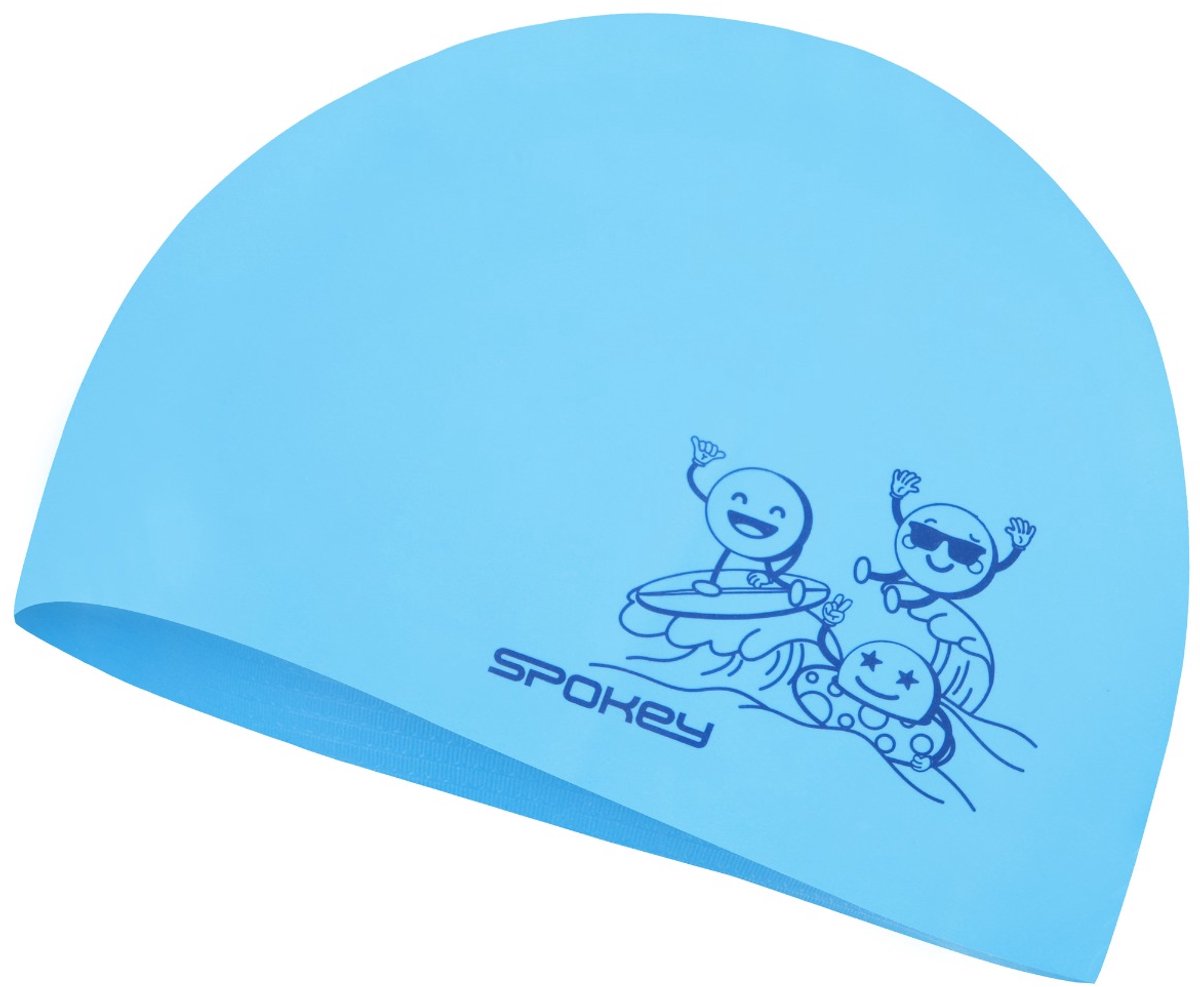 Spokey FUNNY Badmuts - Licht blauw - Silicone Zwemcap / Zwemmuts - One Size Fits All