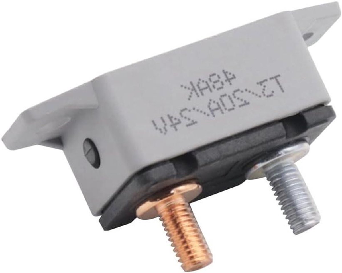 Stroomonderbreker Reset - Zekering Protector - Lijnbeveiliging - Handmatige Reset - 20A - Zwart