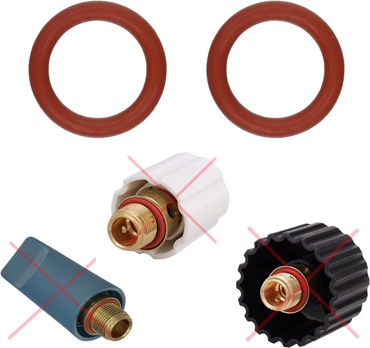 Pakking O-Ring - Afdichtingen Stoomstation - Stoomstrijken Onderhoud - VMQ/FDA Goedgekeurd - 2 Stuks 16mm - Rood