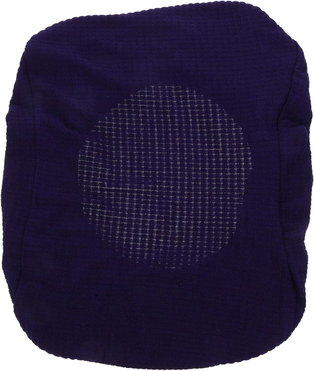 Voetenbankhoes Rechthoekig - Kruk Overtrek - Meubel Bescherming - Rekbaar Polyester - 36x27 cm - Donkerblauw