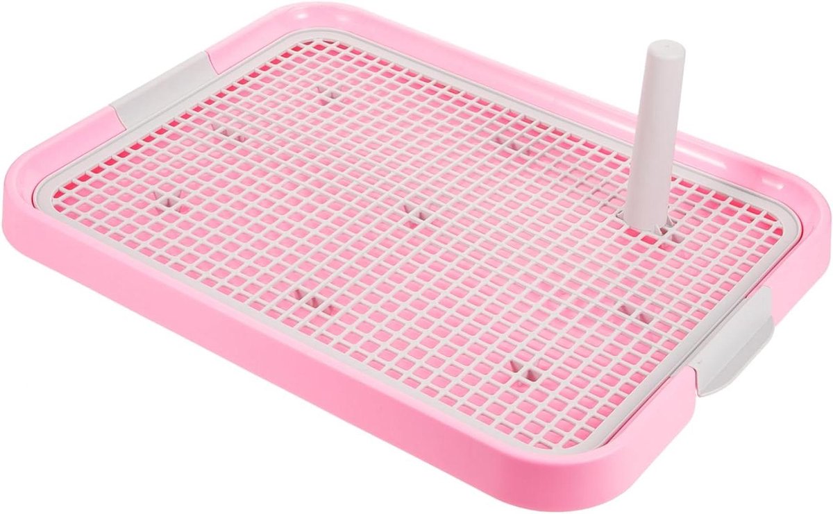 Hondenplasbak - Honden toilet - Zindelijkheidstraining - Anti-slip ontwerp - 49x37cm - Roze