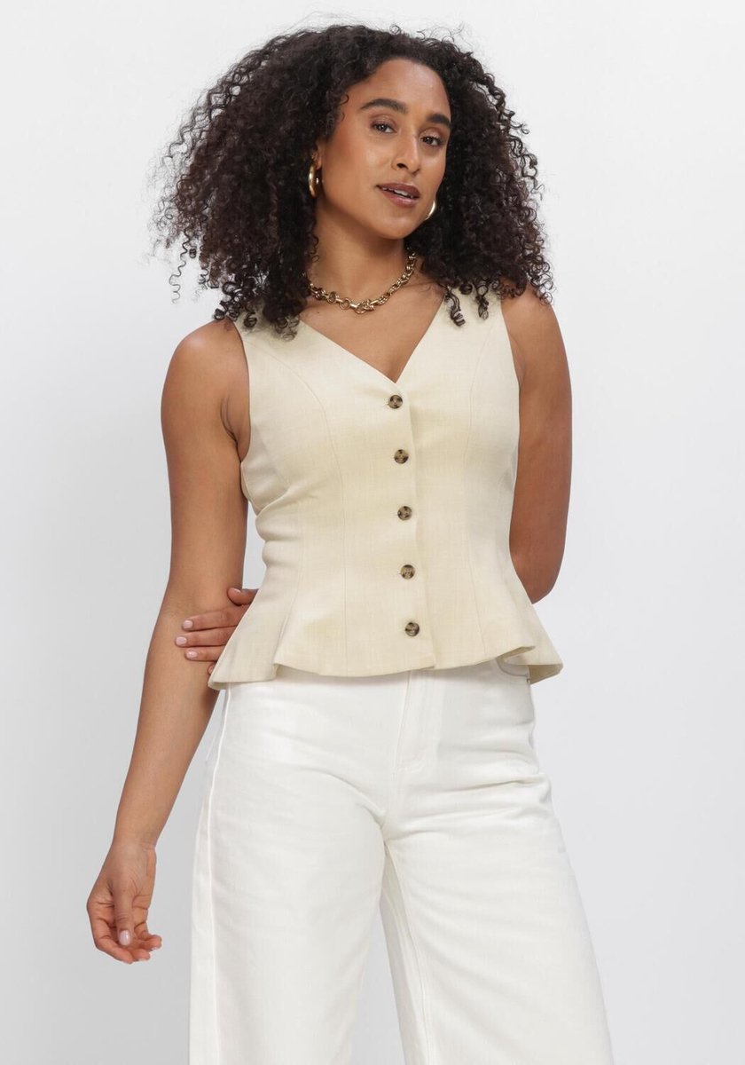 EDITED Vada Vest Blazers Dames - Creme - Maat 38