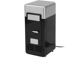 Auto Koelkast - Mini Koeler - Drinken Koelen - USB Aangedreven - 1 Blikje - Zwart