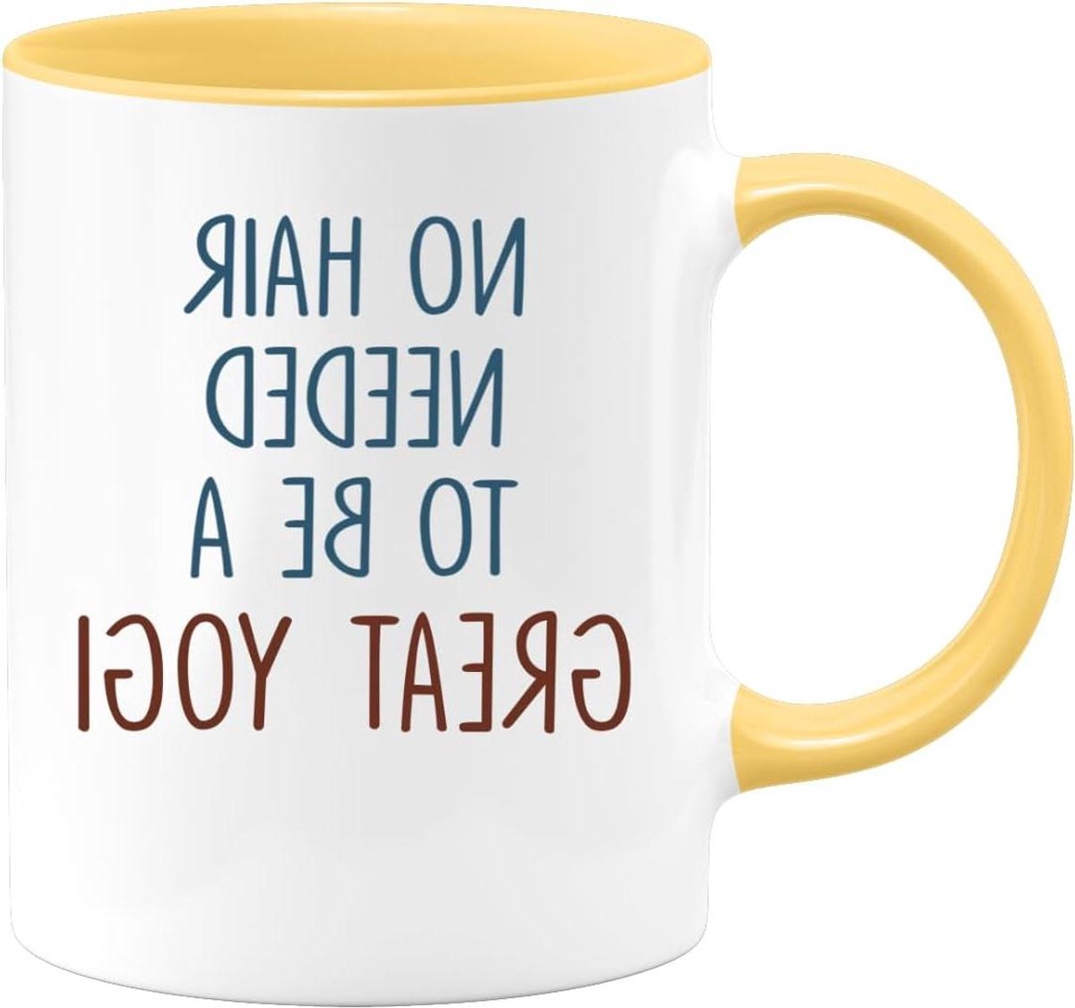 Yogi Mok - Koffie Mok - Ontspanning Momenten - Grappige Tekst - 330 ml - Geel