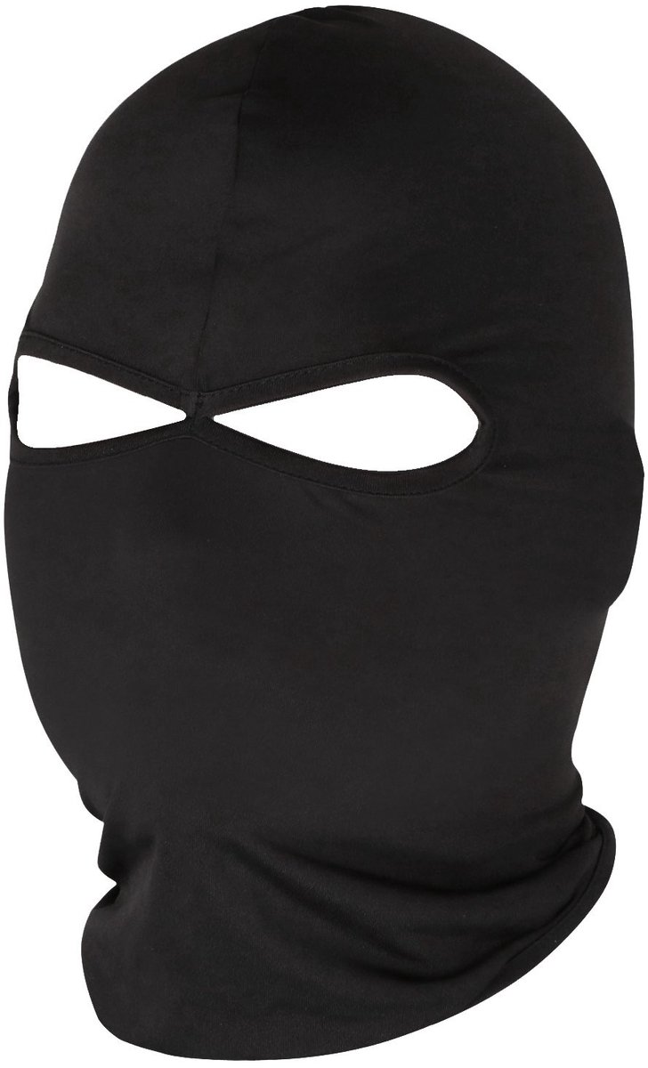 TRIXES Full Face Balaclava - Ski Masker en Motor Nekwarmer - Zwart - UV Bescherming en Winddicht