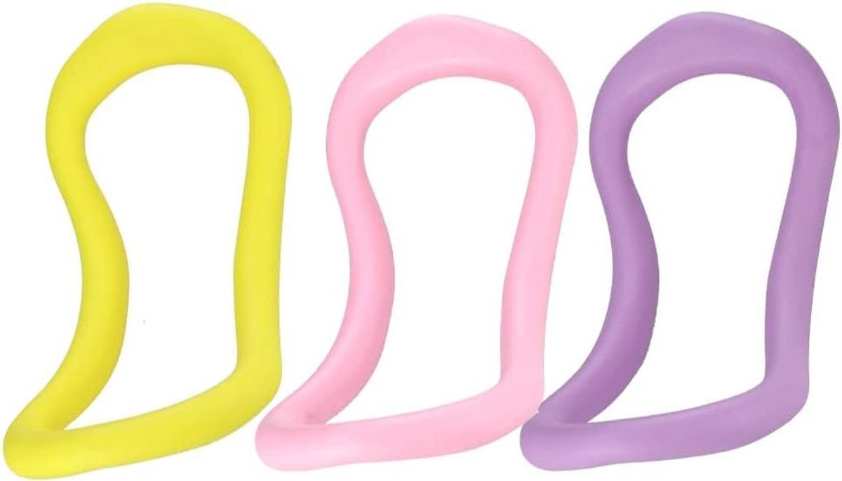 Yoga Ring Set - Fitness Cirkels - Spierontspanning en Houding - Verstelbaar en Zacht - 3 Stuks - Seta