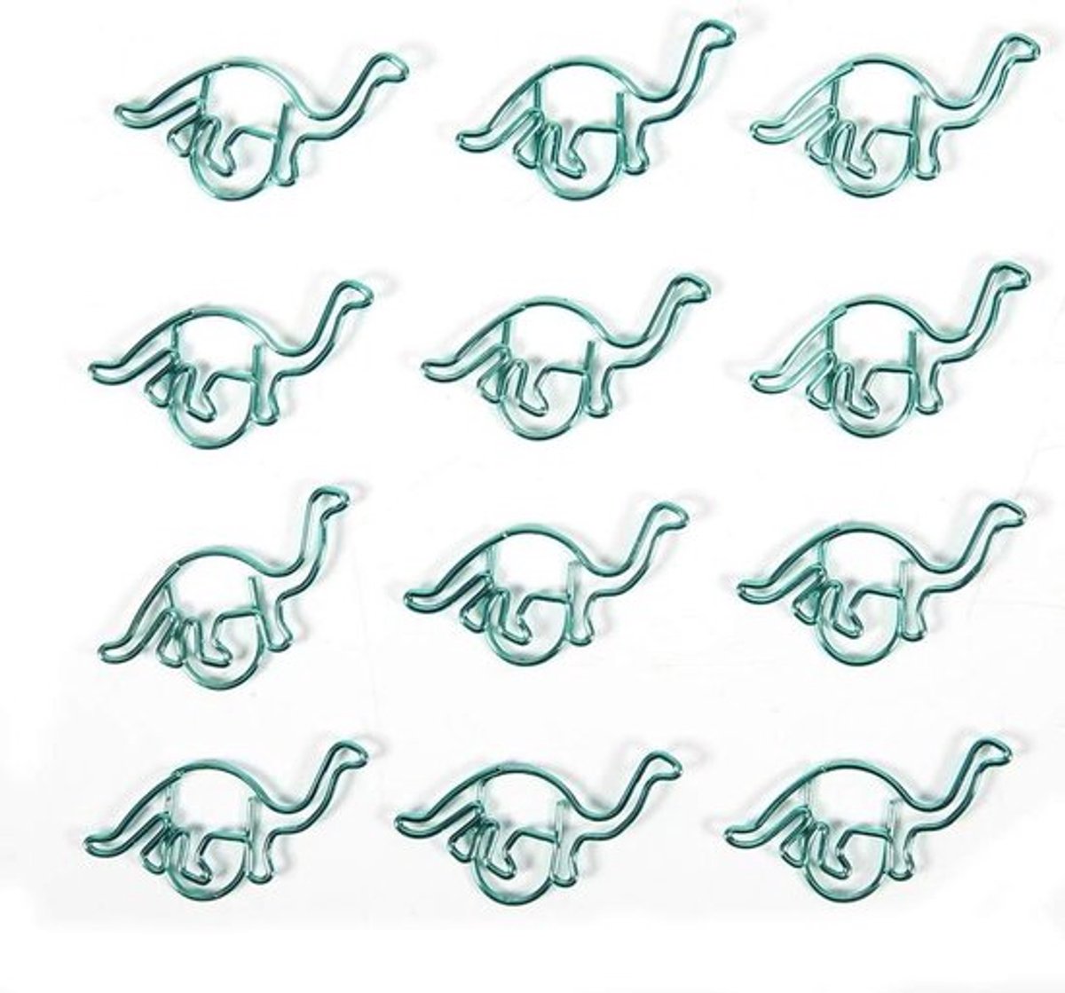 Dinosaurus Bureauklem van Metaal voor Bureau Organisatie