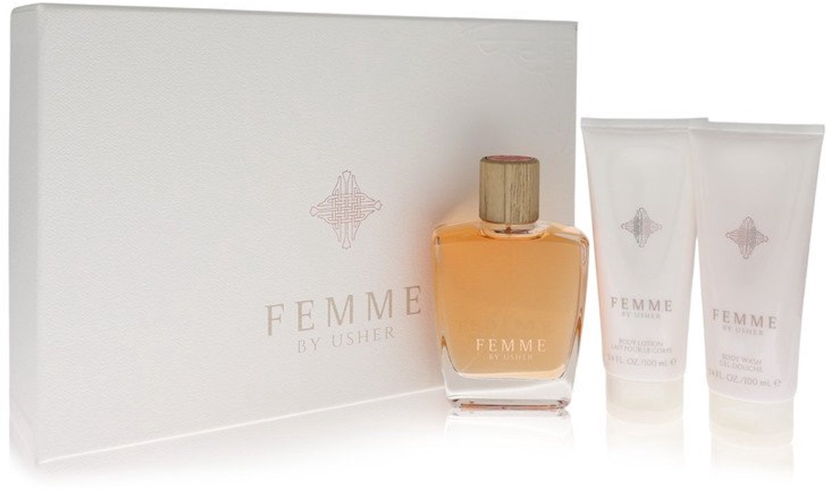 100 ml Eau De Parfum Spray + 100 ml Body Lotion + 100 ml Shower Gel