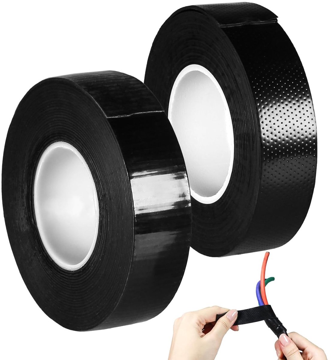 Zwarte Waterdichte Tape, Zelfklevende Isolatietape, Elektrische Isolatietape, Impactbestendig tot 10KV, Voor Kabelprojecten en Reparaties, Duurzaam en Betrouwbaar