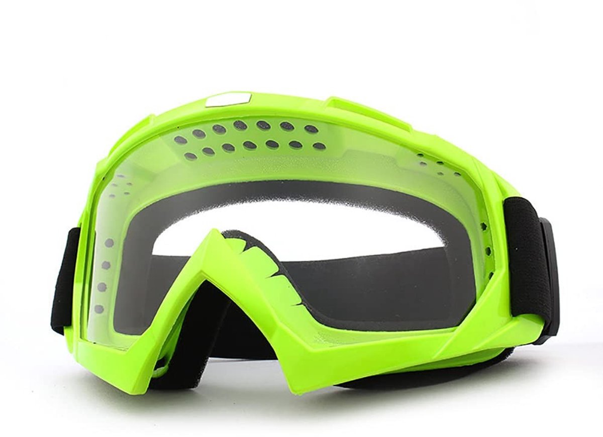 aladdien - Motorfiets Goggles - UV Bescherming - Winddicht en Stofdicht - Uniseks - Skibril voor Mannen en Vrouwen - Geschikt voor Kids