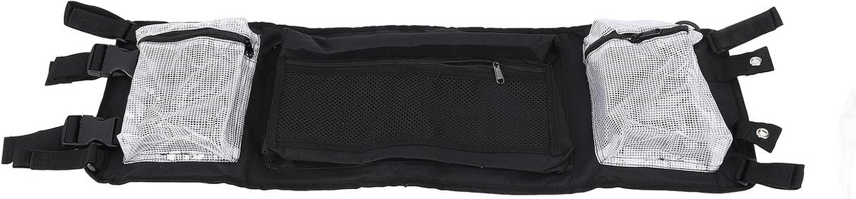 aladdien - Golfkar Plafond Opbergzak - Organizer Bag - Grote Capaciteit - Golfkar Accessoire - Zwart - 600D Oxford Doek - Geschikt voor Golfkar Pace
