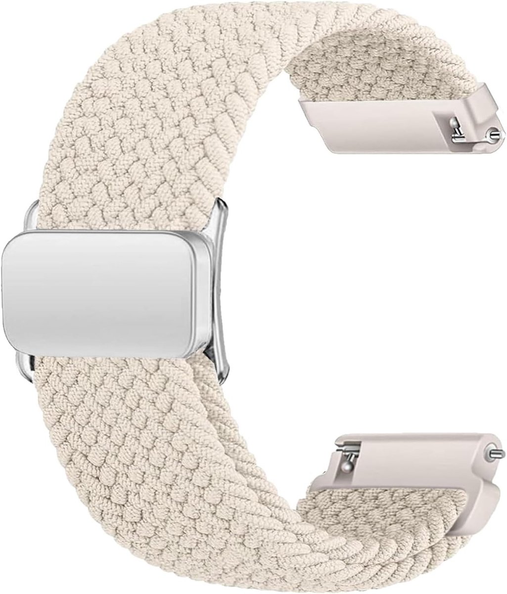 Magnetische gevlochten horlogeband 18mm 19mm 20mm 22mm, geschikt voor Garmin, Galaxy en Huawei horloges, unisex ontwerp