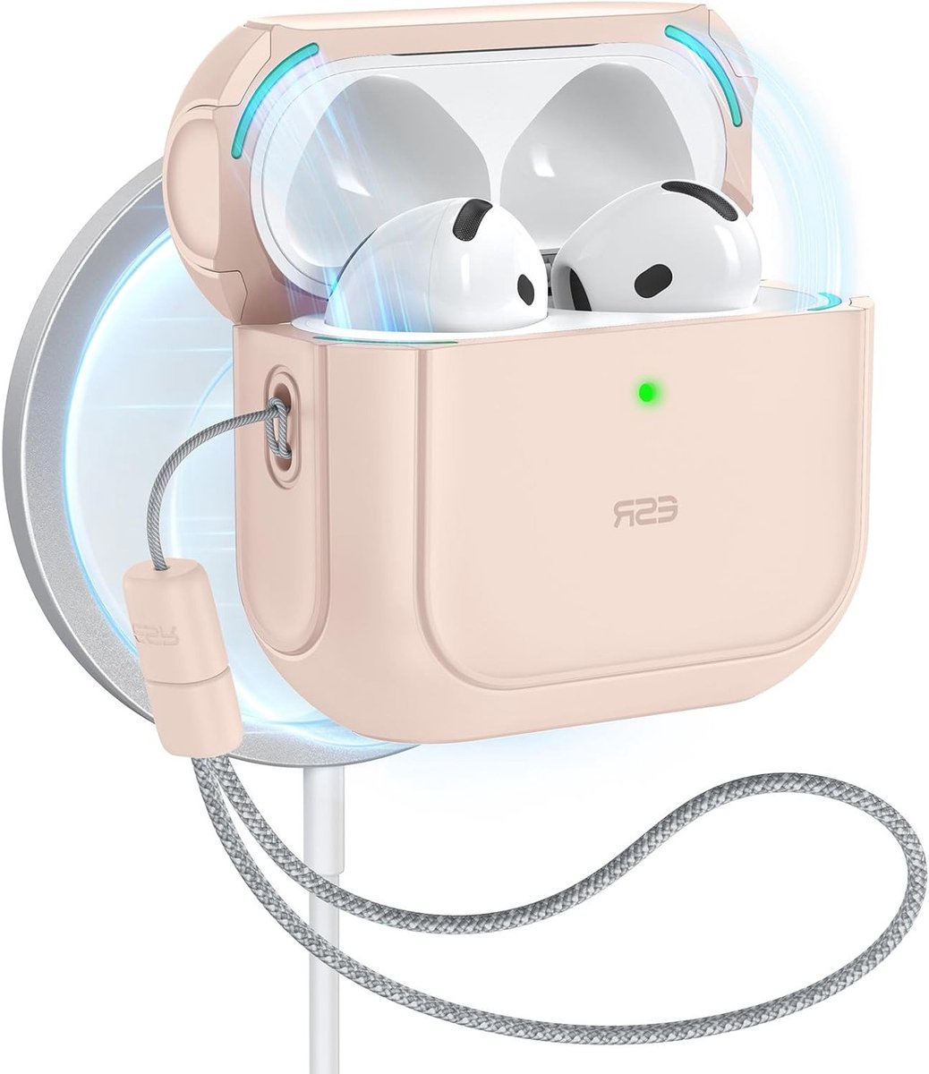 Beschermhoes voor AirPods 4 (2024 USB-C) met Sleutelkoord en MagSafe Compatibiliteit