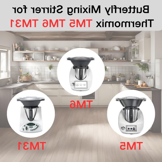 2 Stuks Vlinder Klopper Accessoires voor TM5 TM6 TM31, Keukenmachine Onderdelen, Perfect voor Bakken en Koken van Merkloos — afbeelding 5