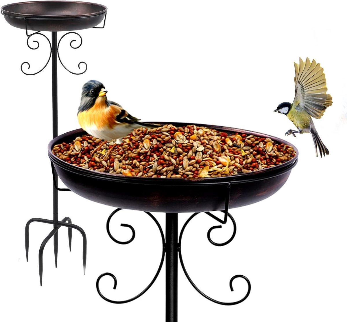 Elegante vogelbad voor in de tuin - Perfecte waterbron voor vogels, decoratief en functioneel