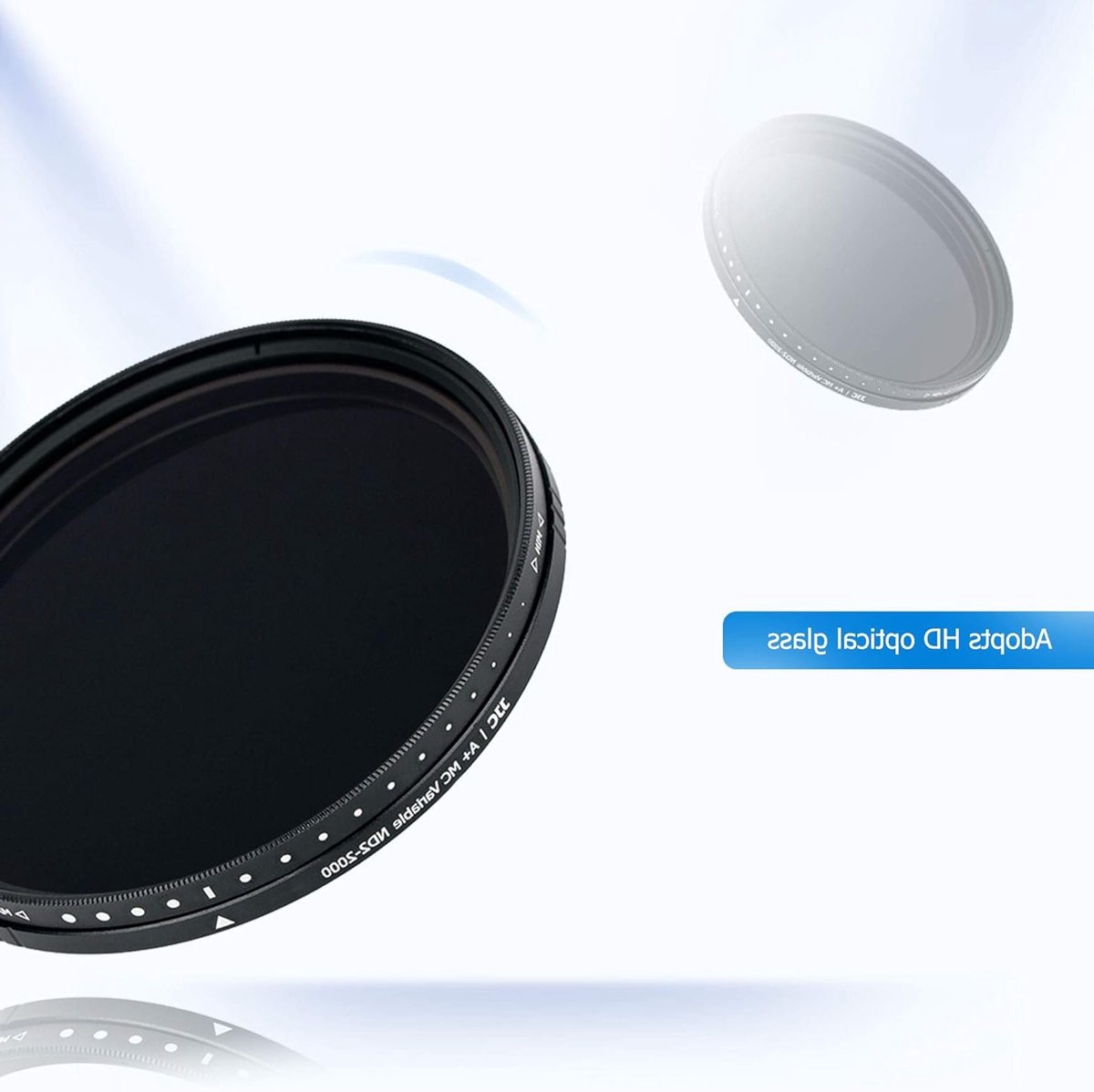 Variabel ND Filter 62mm (ND2-ND2000) - Neutrale Dichtheid, Verstelbaar, 18-Lagen Coating, Geschikt voor DSLR Camera's en Landschapsfotografie