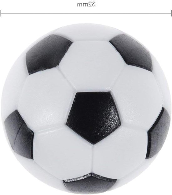 Set van 8 hoogwaardige en stille tafelvoetbalballen van 32 mm, ideaal voor tafelvoetbal en spelplezier van Merkloos — afbeelding 2