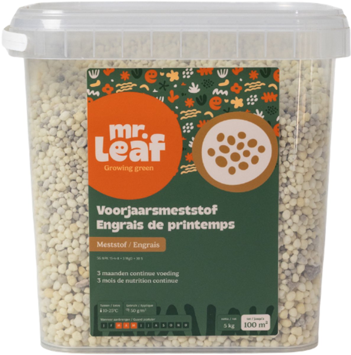 Mr Leaf Gazonmest Voorjaar - Grasmat Meststof - 5kg (100m²) 