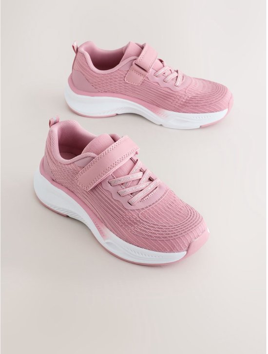 Next - Meisjes - Elastische veterschoenen met brede pasvorm (G) - Roze