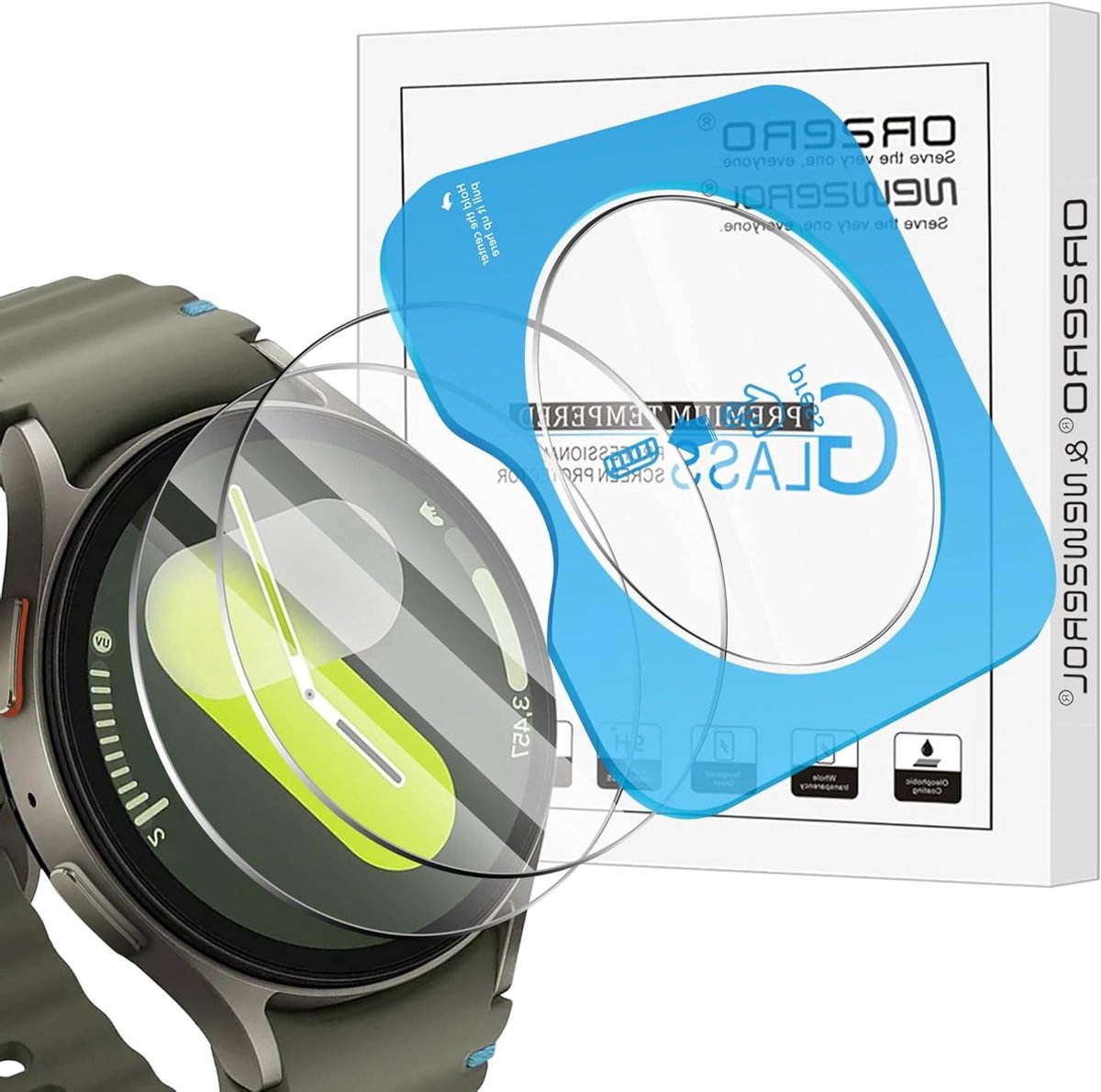 2 Stuks Gehard Glas Voor Samsung Galaxy Watch 7 44mm - Krasbestendig, Hoge Resolutie, Eenvoudige Installatie