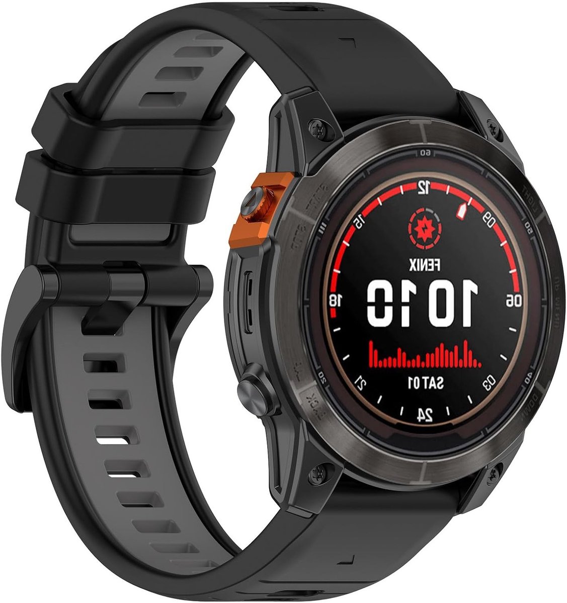 Silicone sportband 20mm voor Garmin Fenix 7S, Fenix 5S Plus, Fenix 6S Pro en meer - Comfortabele en duurzame horlogeband voor actieve levensstijl