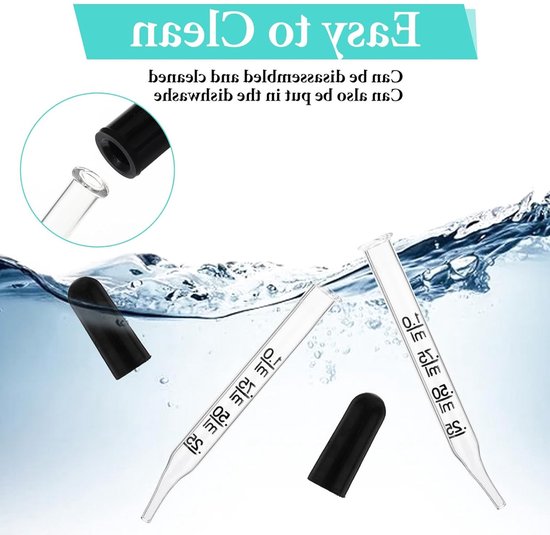 10 Stuks 0.5ml Glazen Pipet met Siliconen Dopper en Maatverdeling voor DIY Snoep Mallen en Keuken Gebruik — afbeelding 3