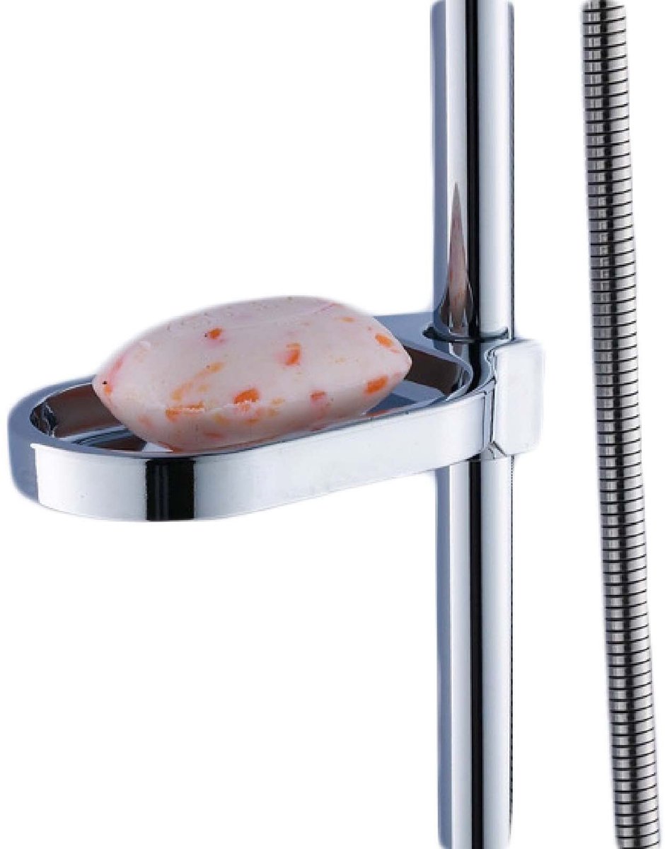 Allecto - Zeephouder - Verstelbaar - Duurzaam - Zilver - Zeepbakje - Badkamer gadget - Geschikt voor douche - 22 mm