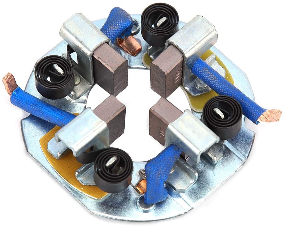 Golden crown - Startmotor Borstelhouder - Voertuigstartkoolborstelhoudermontage - Geschikt voor landbouwvoertuig - Metaal - Startborstel - Voor viercili...