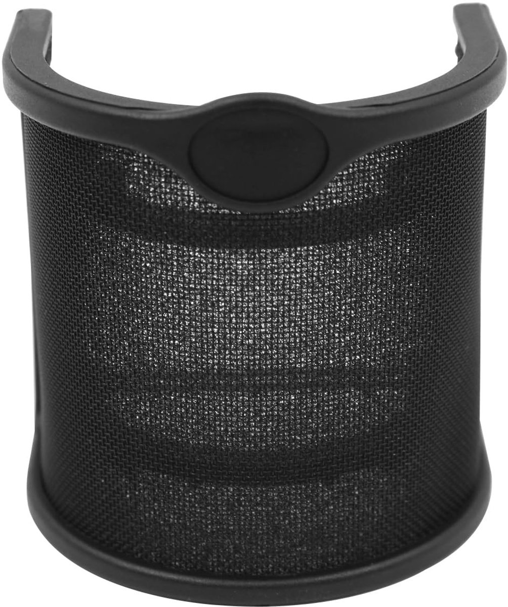 ONF3 - Microfoon Popfilter - Dubbellaagse bescherming - Zwart - Handmicrofoon windscherm - Geschikt voor zangopname - Microfoon cover