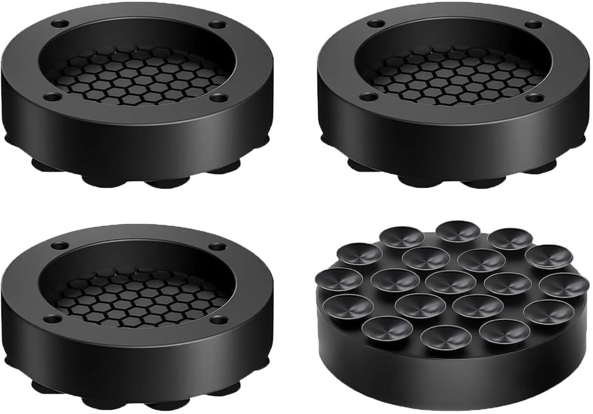 ONF3 - Wasmachine-voetkussens - Antislipmat - Schokabsorberende bescherming - 4 stuks - Rubber voetkussens - Voor droger en vaatwasser