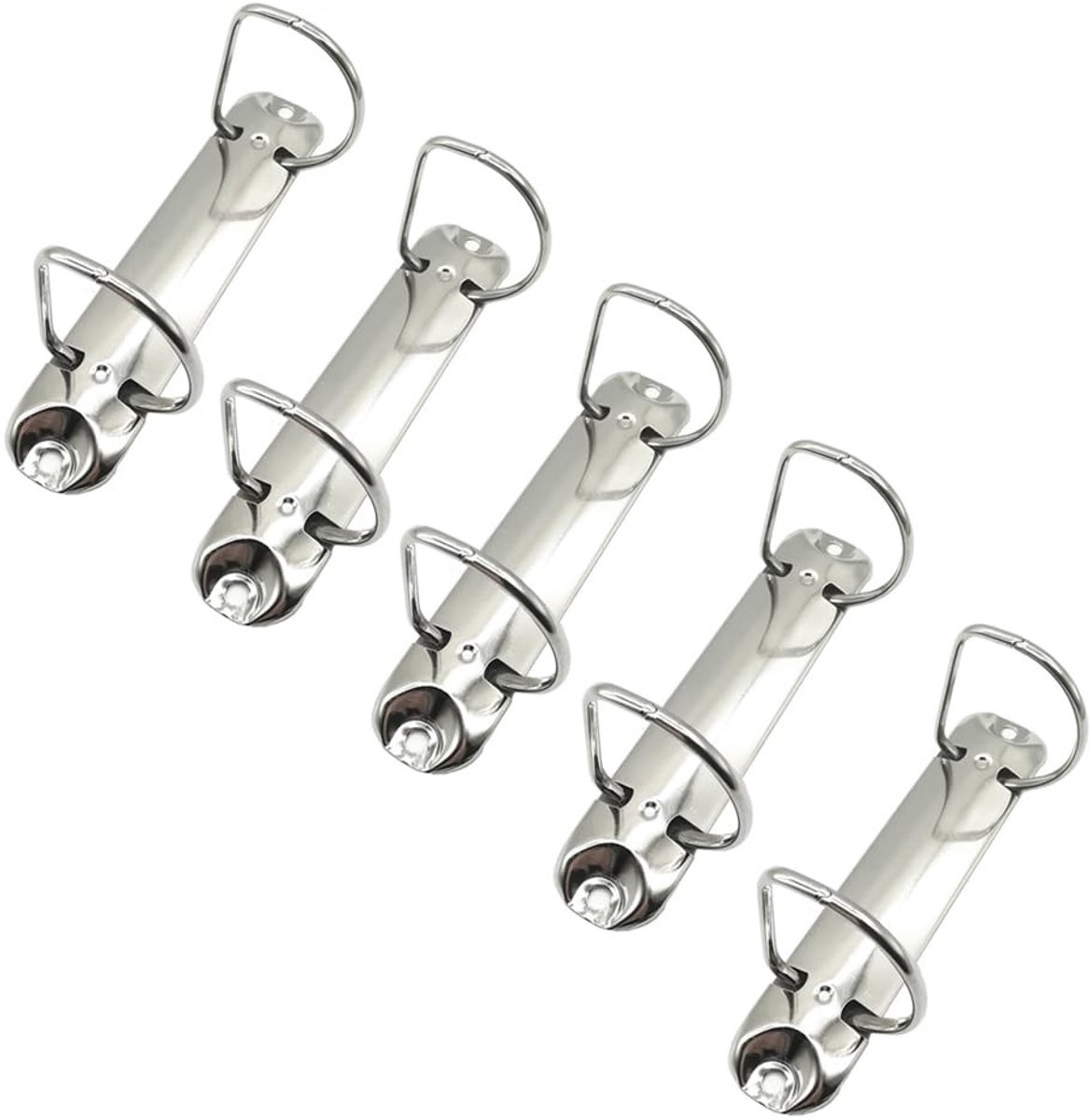 Allecto - Ringbinder Mechanisme - Vervangset - D-vormige metalen clips - 5 stuks - Voor documenten en studentendossiers - Handig voor archiveren