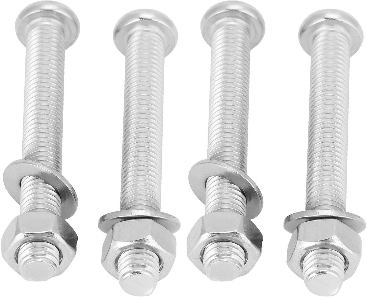 Allecto - Pool Ladder Reparatieset - RVS Moeren en Bouten - Duurzaam en Weerbestendig - Voor Zwembadladder - Eenvoudige Installatie - Geschikt voor...