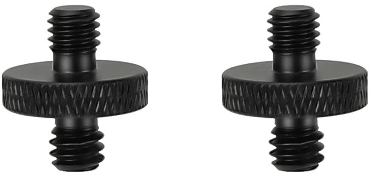 aladdien - M6 naar 1/4 Inch Adapter - Aluminium Converter - Duurzaam en lichtgewicht - Set van 2 stuks - Handige verloopstuk - Ideaal voor camera ac..