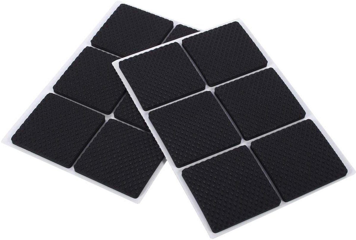 Nikou 12 Stuks Antislip Rubber Pads - Zelfklevende Vloerbescherming voor Meubilair