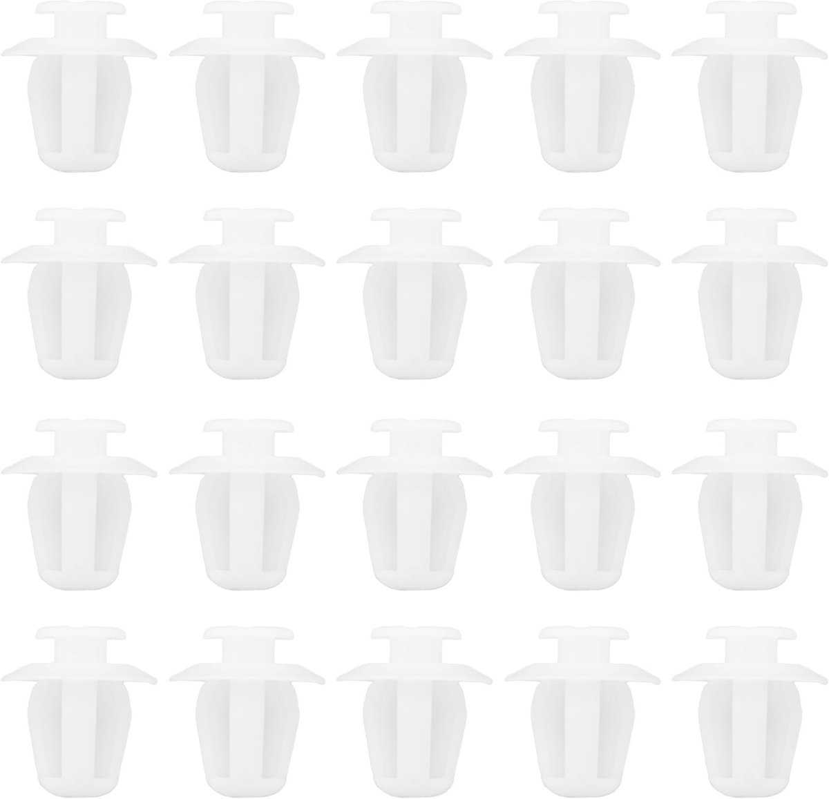 aladdien - Auto Deurbekleding Panel Clips - 50 Stuks - Plastic - Wit - Bevestigingsclips - Geschikt voor Citroen Partner 306 406 407 607 Berlingo Sa..