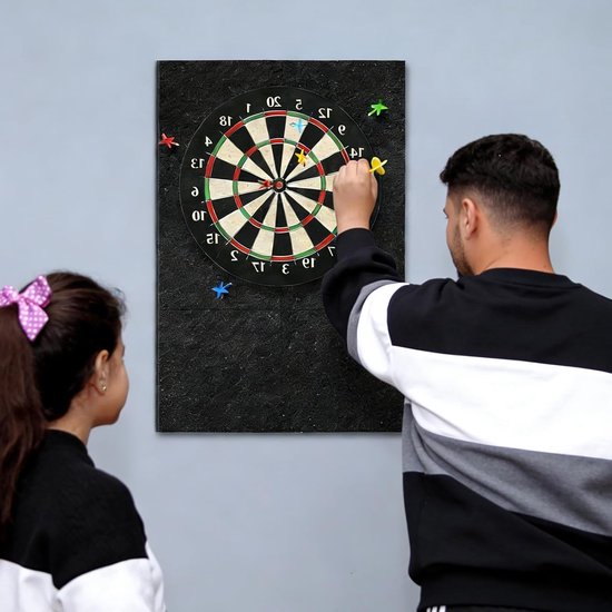 Dartboard Wandbeschermer Set van 4, Zelfklevende Wandrand, Vilt Achterkant, Ideaal voor Dartliefhebbers en Bescherming van de Muur van Merkloos — afbeelding 3