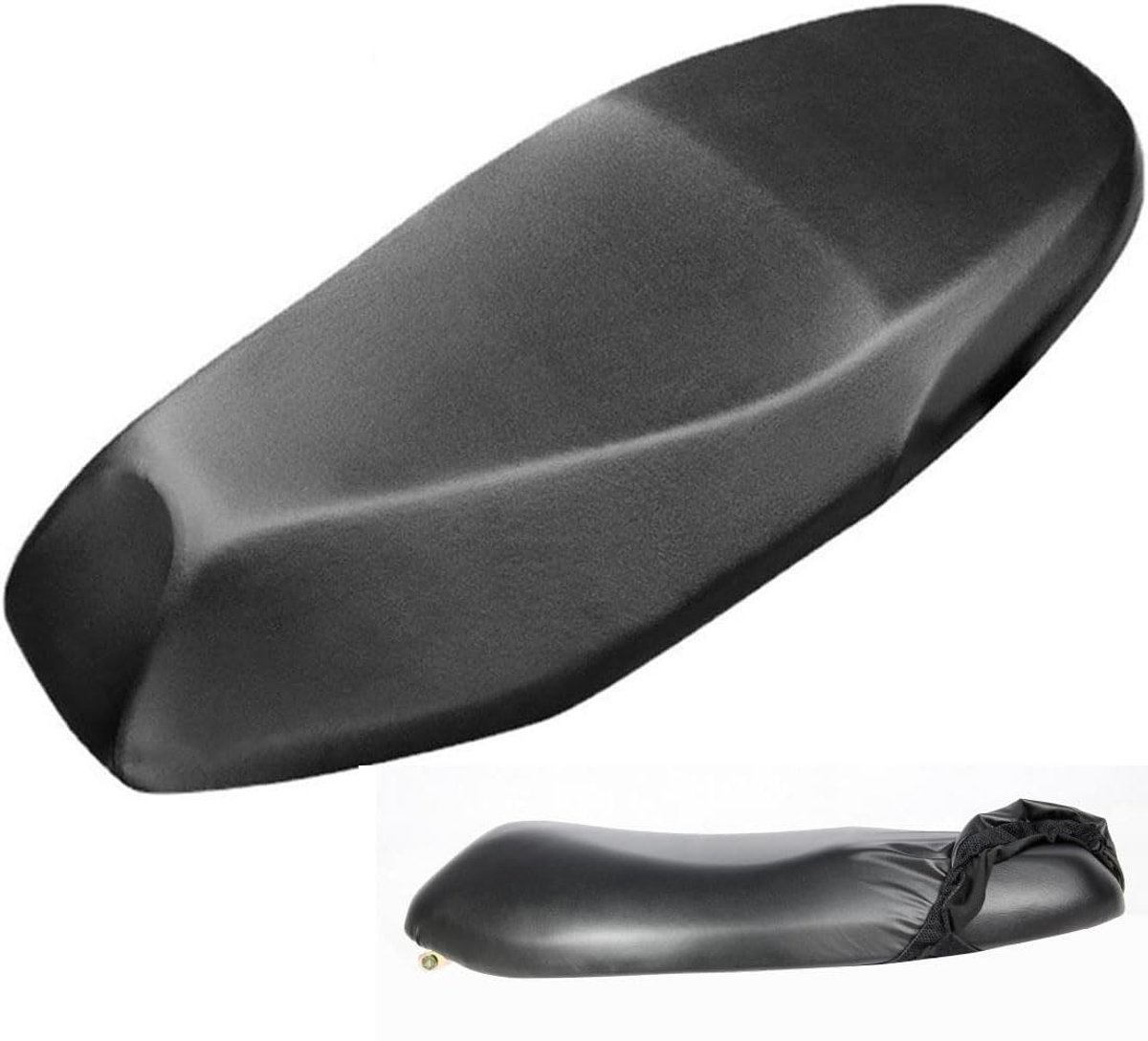 Universele Motorzadelhoes - Waterdichte & Krasbestendige PU Lederen Zadelcover voor Scooter en Motor - Zwart XL