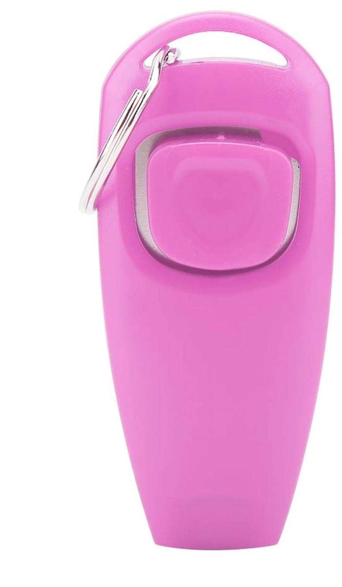 Allecto - Clicker en Fluitje - Handige Trainer voor Hondentraining - Roze - Effectieve Hondenopvoeding - Plezier en Discipline - Geschikt voor Hond...
