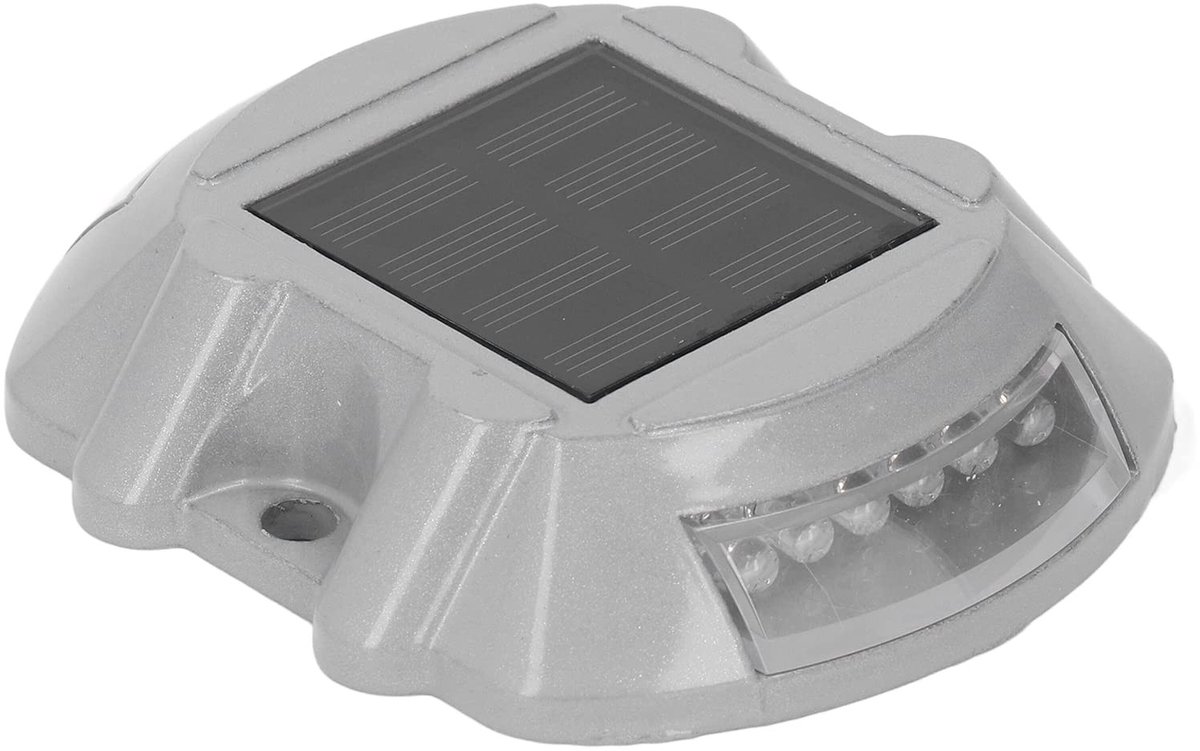 aladdien - Oprit Dock Lamp - Solar Oprit Deck Light - Verkeersveiligheid - Kleur 14 - LED Verlichting - Voor Oprit en Tuin - Waterdicht