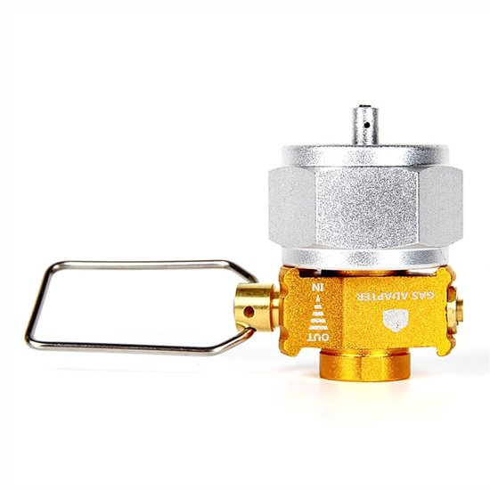 Allecto - Camping Gas Saver - Gas Converter Shifter - Praktisch en herbruikbaar - Gouden - Butaangas Cartridge Converter - Veilig buitengebruik - C... van Merkloos — afbeelding 3