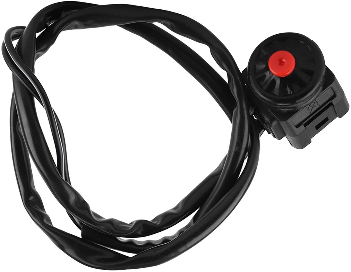 aladdien - Universele Kill Switch Schakelaar - 7/8 Inch Handlebar - Motorfiets - Eenvoudig Te Installeren - Veilig en Betrouwbaar - Geschikt voor Di..