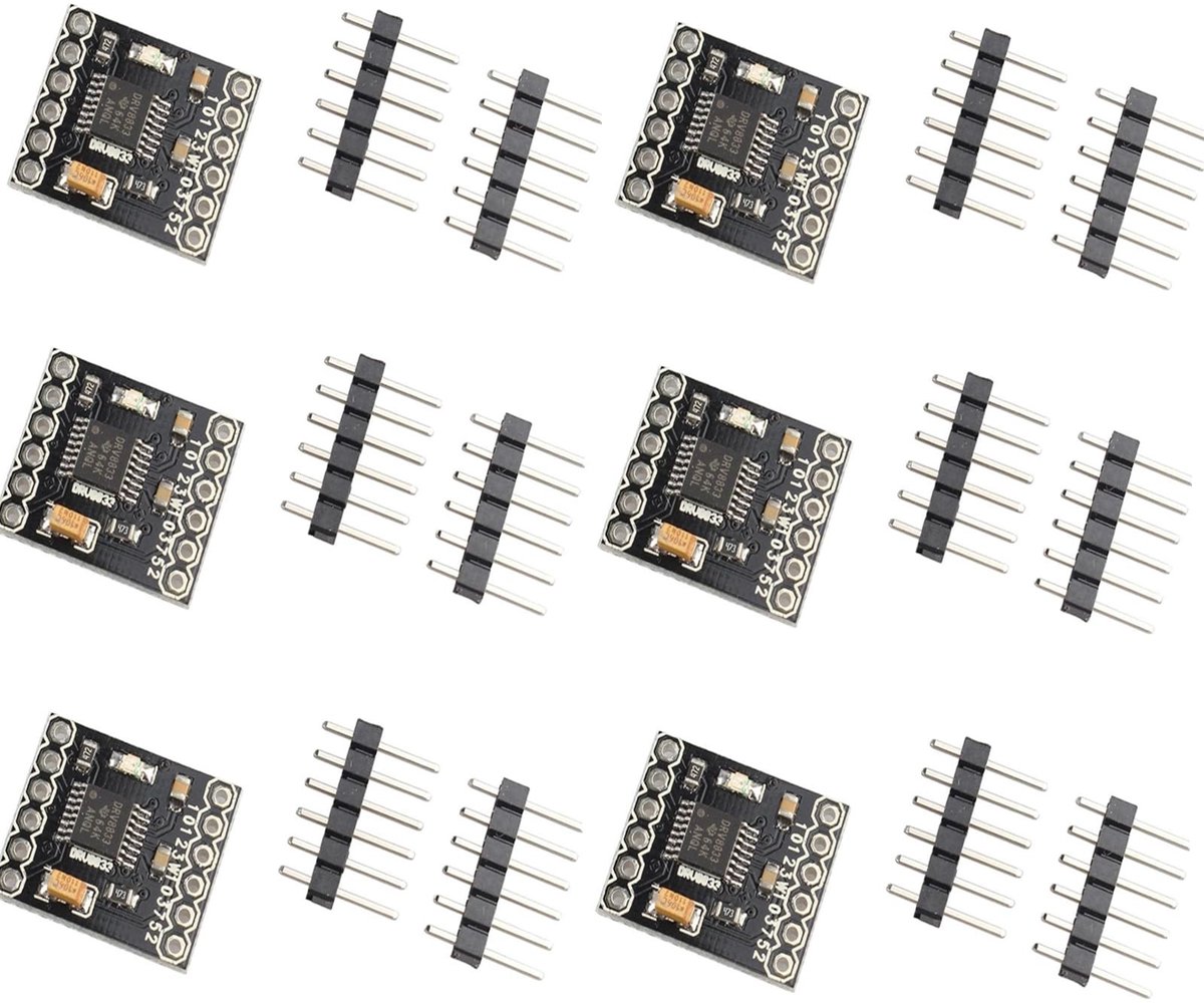 Allecto - DRV8833 Motor Driver Module - 6 Stuks - 1.5A H-Brug - Voor DC Motoren - Betrouwbare Sturing - Voor Elektronica Projecten - Eenvoudige Ins...