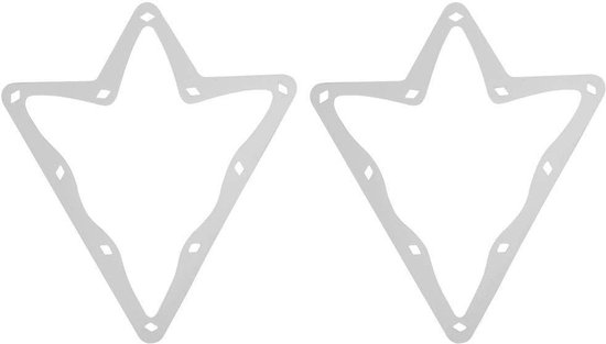 Allecto - Biljart Magische Rek - Snelle Plaatsing - Duurzaam en Scheurvast - 6Pcs - Perfect voor Biljart Spelers - Wit van Allecto — afbeelding 3