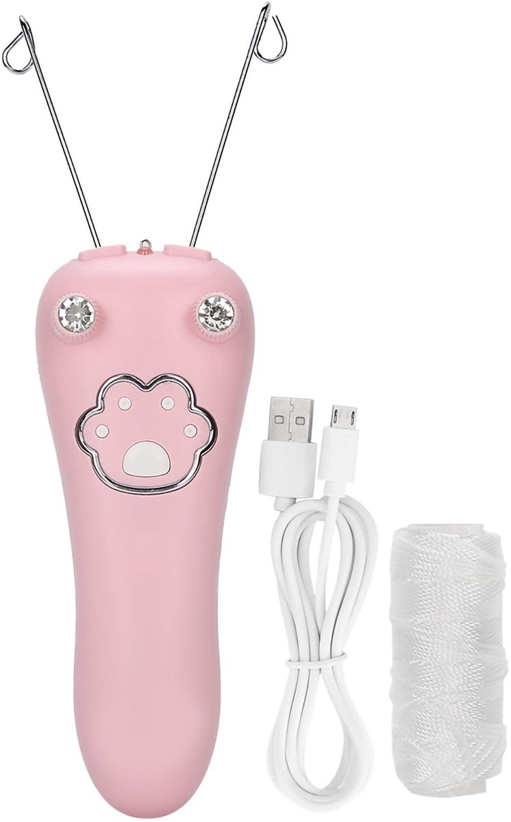 Allecto - Draad Epilator - Elektrische Haarverwijderaar - Voor Gezicht en Lichaam - Roze - Draadtechnologie - Haarverwijdering - Geschikt voor Vrou..
