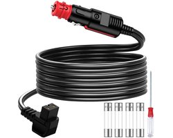 Allecto - Voeding voor Portable Mini Koelers - 12/24V Car Cooler Kabel - Betrouwbaar en Efficiënt - Geschikt voor Auto en Camping - Perfect voor