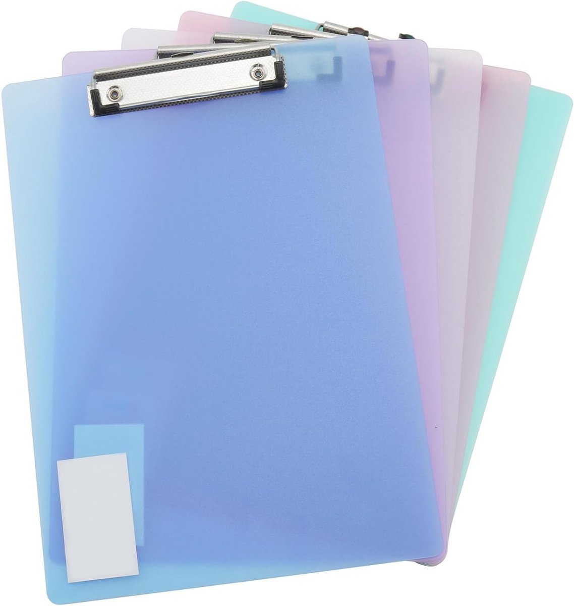 15 Pcs A5 Clipboard Set, Transparante Plastic Clipboards, Kleurrijke Schrijfborden voor Notities en Documenten, Ideaal voor School en Kantoor