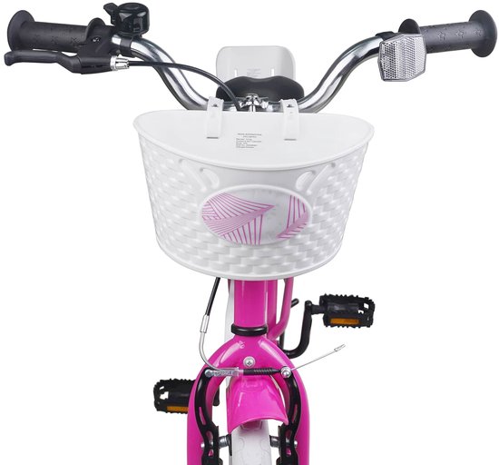 vidaXL - Kinderfiets - 18 - Inch - voor - 5-7 - jaar - oud - Donkerroze van VidaXL — afbeelding 4