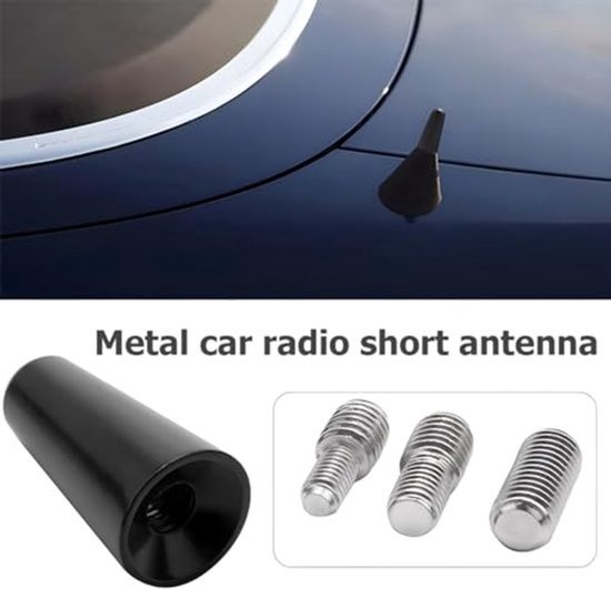 Autoantenne, korte antenne voor auto, mini-autoradioantenne, antennestang, tuning-autoantenne, korte autoradioantenne met sterke FM/AM-ontvangstfunctie