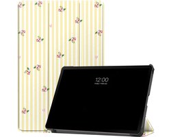 imoshion Tablet Hoes - Geschikt voor Samsung Galaxy Tab S10 FE / Galaxy Tab S9 11.0 inch FE / Galaxy Tab S9 11.0 inch / Galaxy Tab S10 Lite - Design Trifold Bookcase