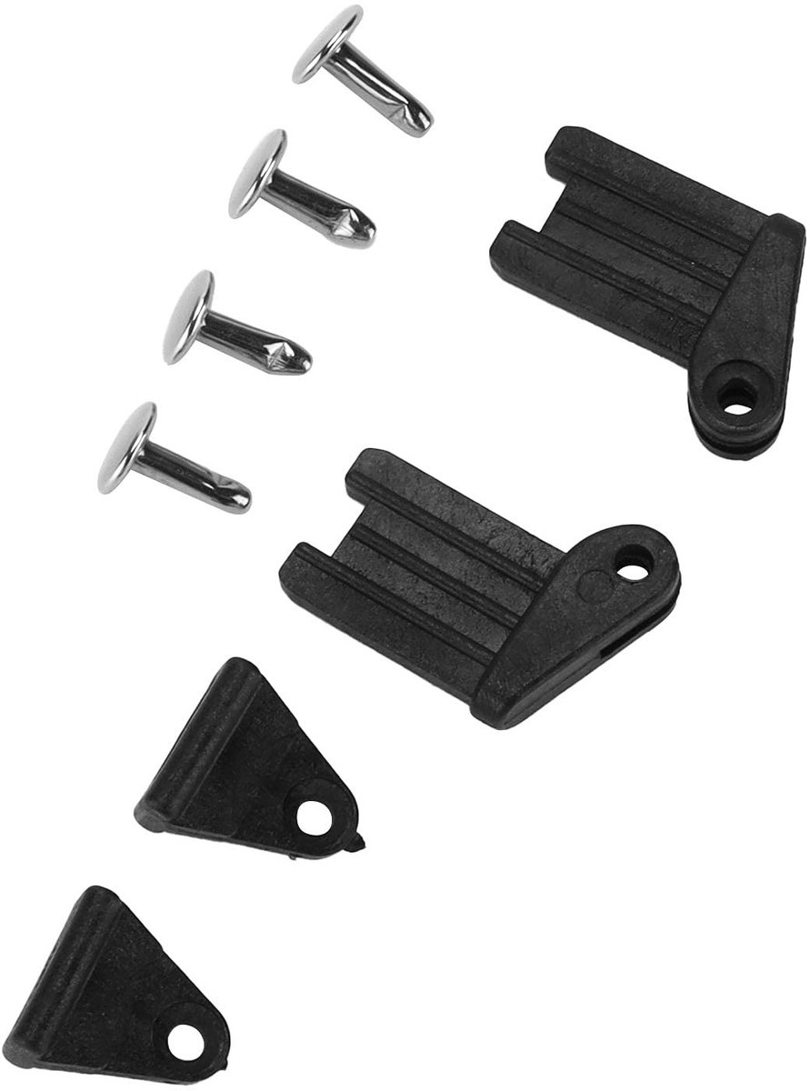 Qqmora Reparatieset voor Zonnescherm Achter - Geschikt voor BMW 5/7-serie E39 E46, Zwart ABS en Metaal
